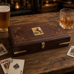 Colt Army Wood Storage Case – Handmade Indian Rosewood – Velvet Lined – Brass Handcrafted Detail