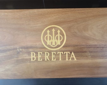 Beretta Wood Storage Box 17 x 9 x 4 inches with Carvable foam - FREE SHIPPING