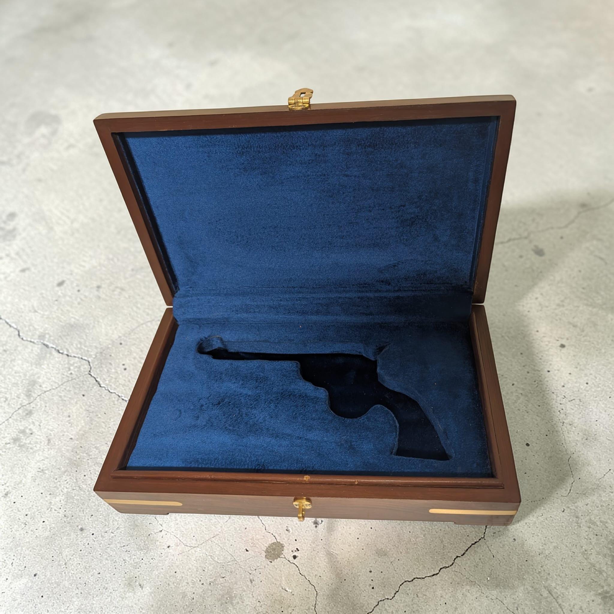 Colt Army Wood Storage Case – Handmade Indian Rosewood – Velvet