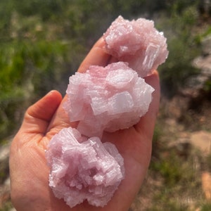 Raw Pink Halite Crystal: Searles Valley, California