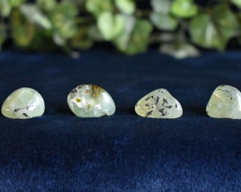 Prehnite Tumbled Stones: Healing Crystals