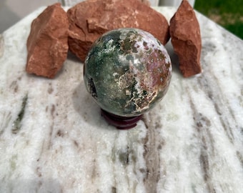 Esfera de jaspe oceánico