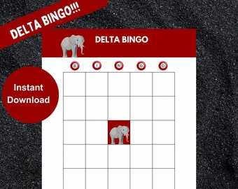Juego de bingo Delta Sigma Theta: Actividad del Día de los Fundadores (Descarga digital)