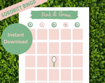 Alpha Kappa Alpha Bingo Game: AKA Founders Day Activity (Digital Download)