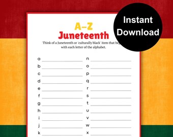 JUNETEENTH GAME fun Juneteenth Game Printable Game Juneteenth Party Game Juneteenth Activity Juneteenth Quiz Black History Trivia fun