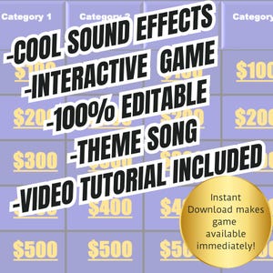 Customizable Jeopardy Powerpoint Template: Game Show for All Occasions ...