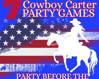 Juegos de fiesta de Beyoncé Cowboy Carter, paquete imprimible de la gira (PDF)