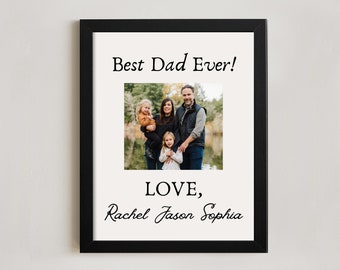 Fathers day gift - Fathers day gift from daughter-Best dad ever sign