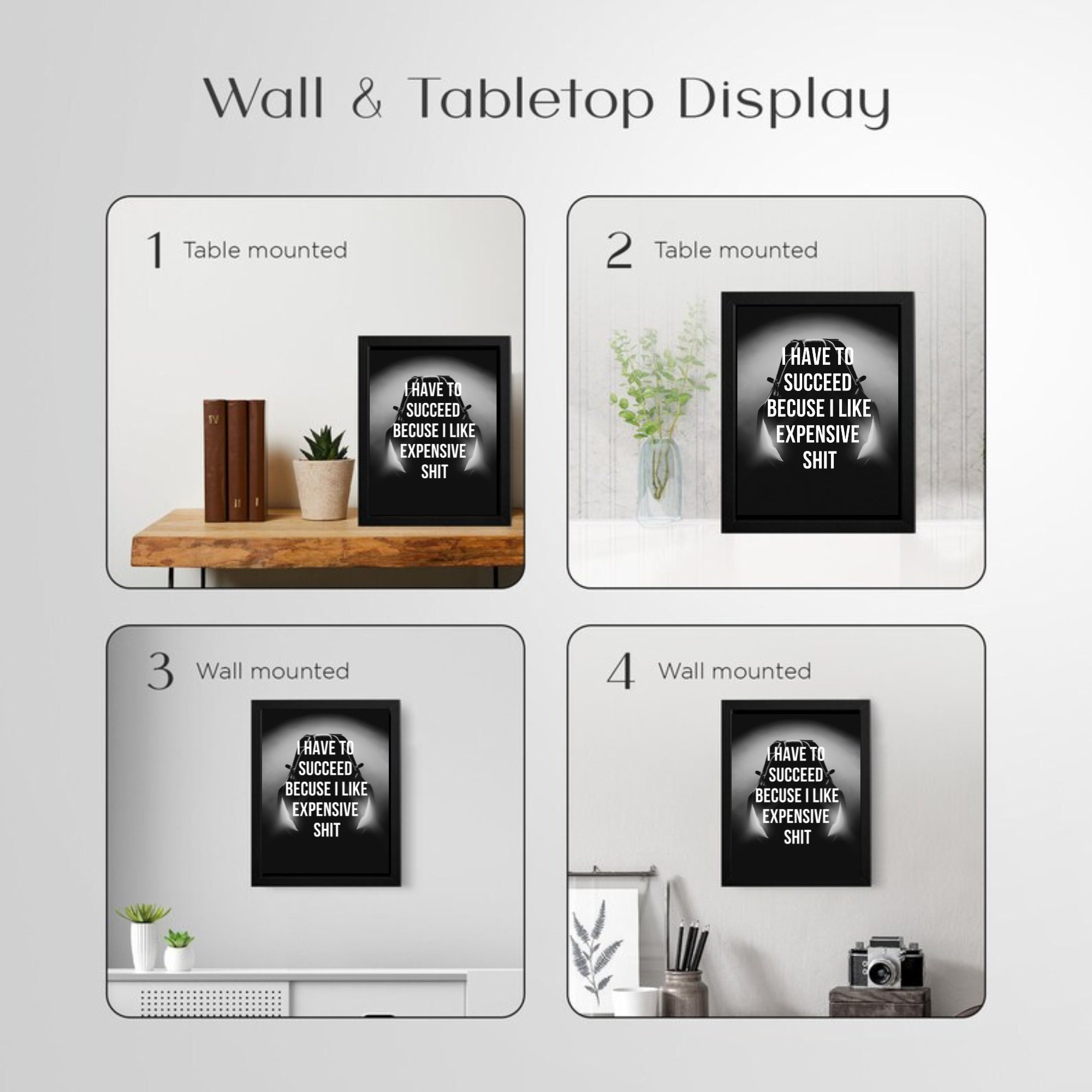 Funny Home Office Wall Art Home Office Decor Motivational Etsy