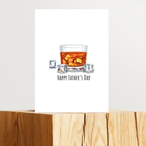 Printable Whiskey Father's Day Card, Custom Dad Card, Fathers Day ...