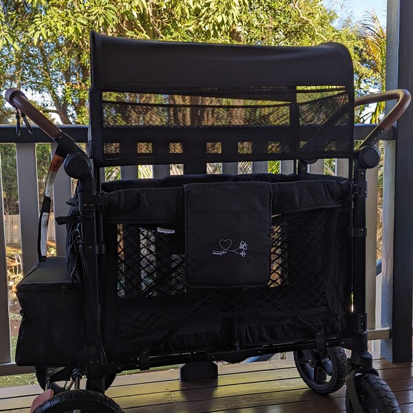 Stroller Wagon - 2 seat wagon canopy shade mesh - suits Wonderfold, Wagonsfold, Rainbow Baby, Baby Boss Wagon style canopy poles