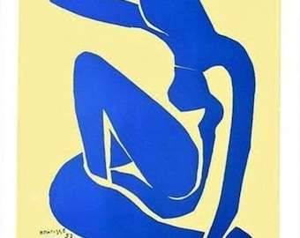 Henri Matisse Blue Nude, 1952 Large Vintage Limited Edition  