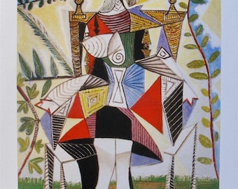 Pablo Picasso - Girl with a Colorful Dress