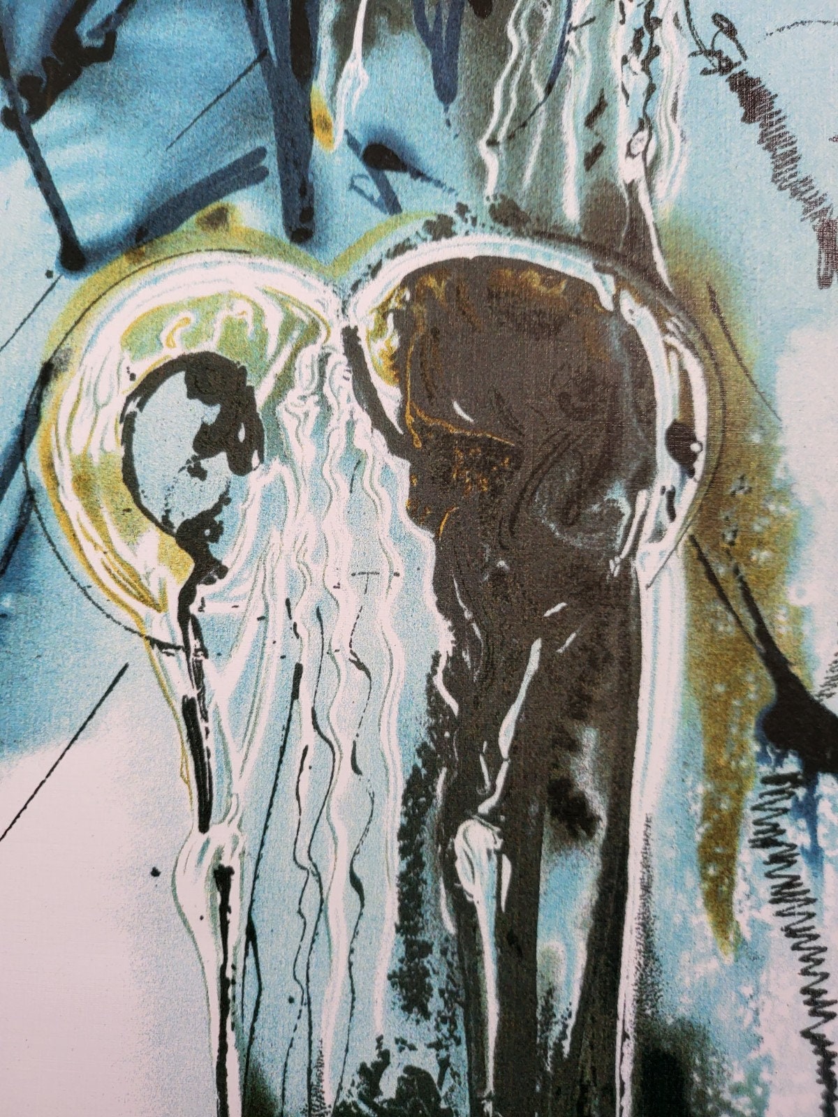 Salvador Dali 'Lady Godiva' Lithograph - Dalinean Horses Suite - Facsimile Signed - COA