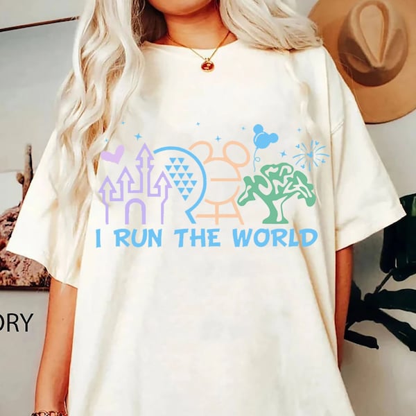 I Run The World Run Disney Shirt, Disney Running Tee, Disney 5k Shirt, Disney Marathon Shirt, Disney Marathon Shirt, Disney Inspired Tee