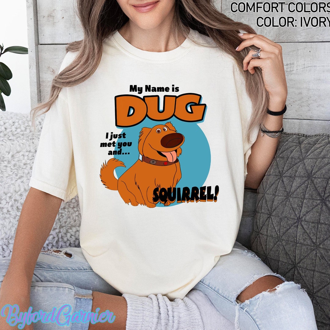 Disney up My Name is Dug Squirrel Graphic T-shirt, Disney up Movie ...