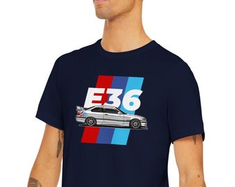 BMW E36 Inspired Tee | Car Lover Shirt | Bavarian Racing Car | BMW Shirt | Gift For Car Guys | Unisex Car Shirt | Automotive Enthusiast Gift