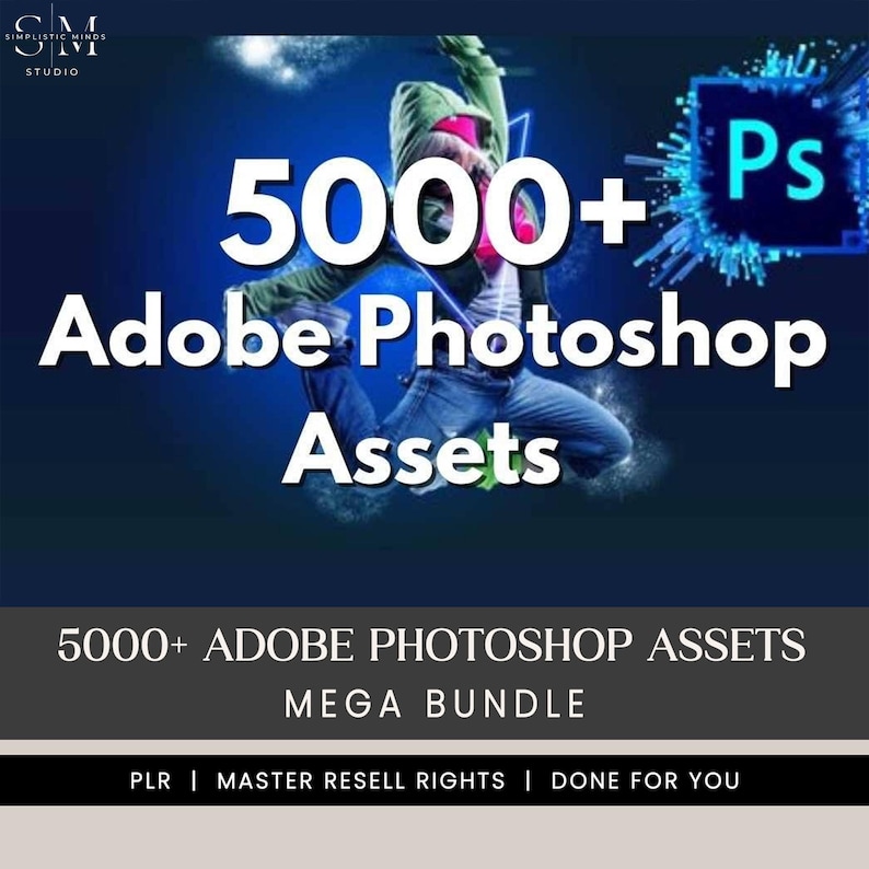 5000+ Photoshop Assets Mega Bundle 100+ Editable Templates | Instant ...