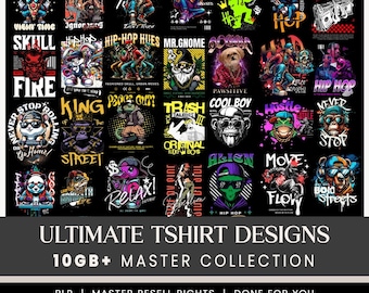 Ultimate Tshirt Designs Mega Bundle | Printable & Digital Files | Instant Download Resource Pack