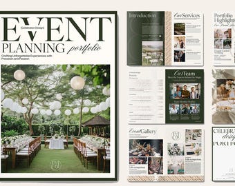 Digital Event Planner Canva Templates | Organizer Bundle (Digital Download)
