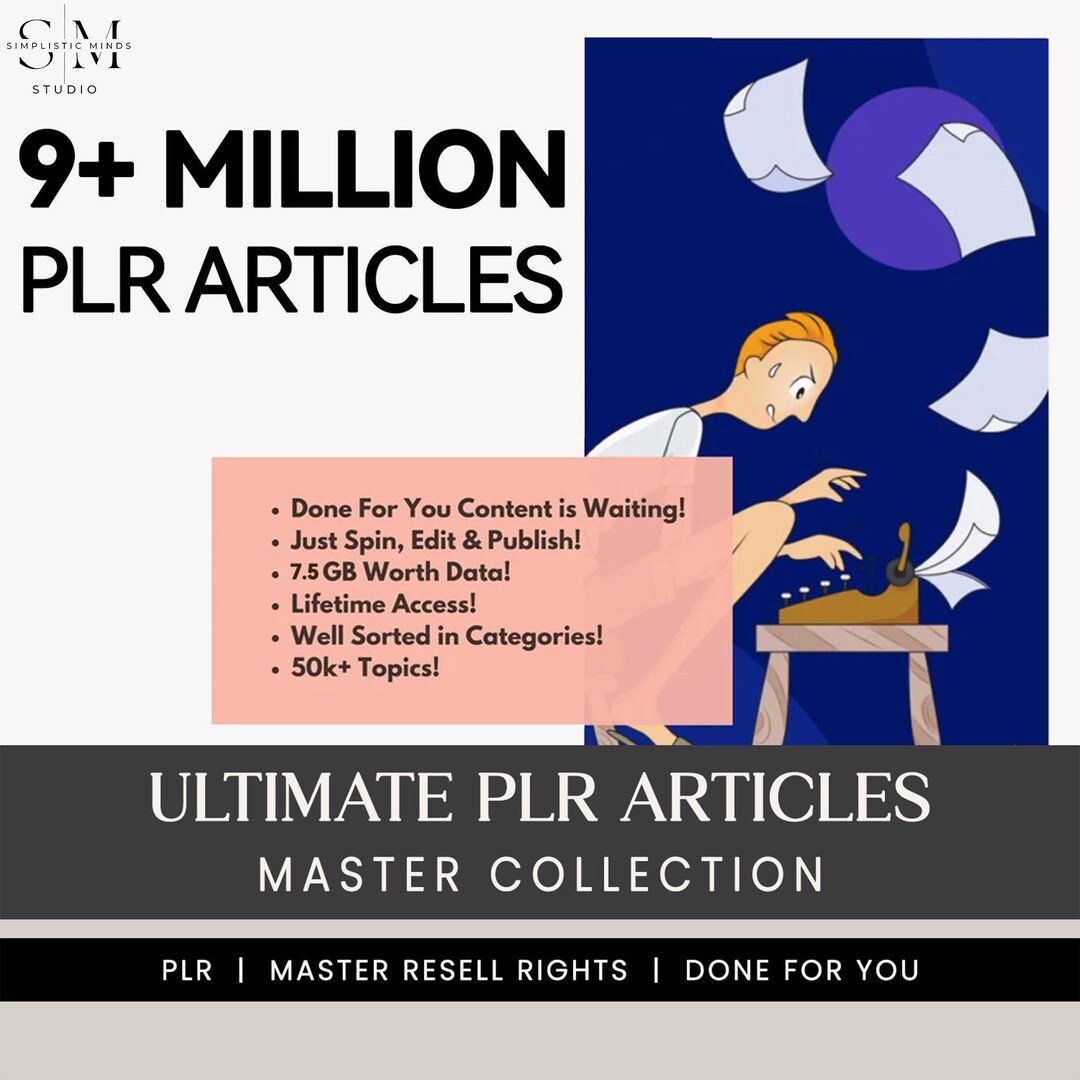 9+ Million PLR Articles Mega Bundle | Printable & Digital Files ...