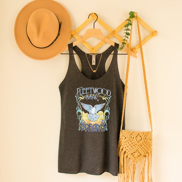 Fleetwood Mac Tank Top, Band Tee, Fleetwood Mac Shirt, Vintage Shirt, Stevie Nicks, Dreams, Gypsy, Boho, Music, Concert Tee, Gift for Her