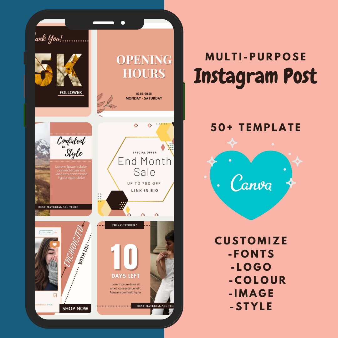 Insta Posts. Multiple MULTI-PURPOSE Instagram Post - Etsy