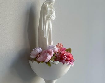 Madonna and Child Holy Water Font