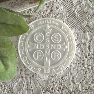 St. Benedict Medal Wall Plaque, modern colors