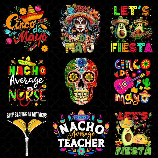 Cinco De Mayo Png Bundle, Mexican Party Png, Mexico Png, Fiesta Png, Cinco De Mayo Png, Tequila Png, Tacos Png, Fiesta Png, Nachos Hat