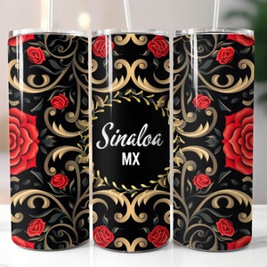 Sinaloa MX 20 oz Tumbler Wrap Sublimationsdesign, hochwertiger digitaler Download, JPG- und PNG-Format, druckbare Tumbler Wrap