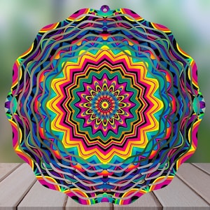 Cool Pattern PNG Wind Spinner Sublimation Design, High Quality PNG for Sublimation, 11 in. X 11 in.