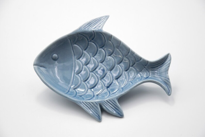 Schale Dipschale Keramik Fisch Maritim Landhausstil Bild 3