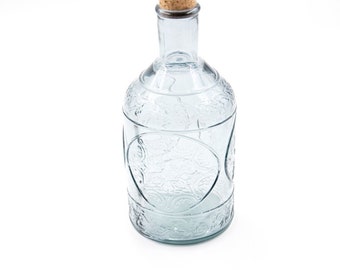 Glasflasche mit Korkverschluß & Essig / Öl Ölflasche