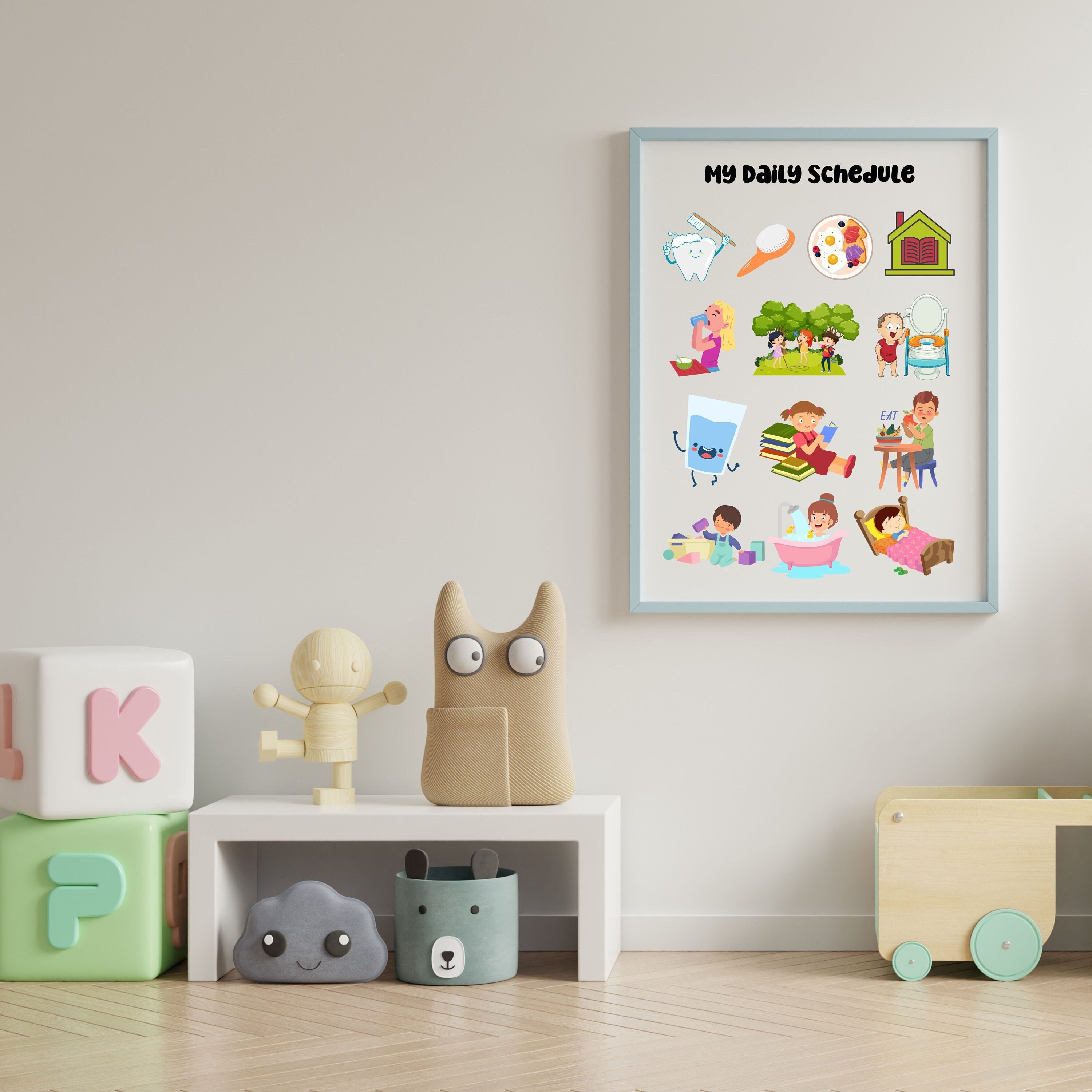 Toddler Routine, Daily Visible Schedule, Daily Visible Routine Chart ...