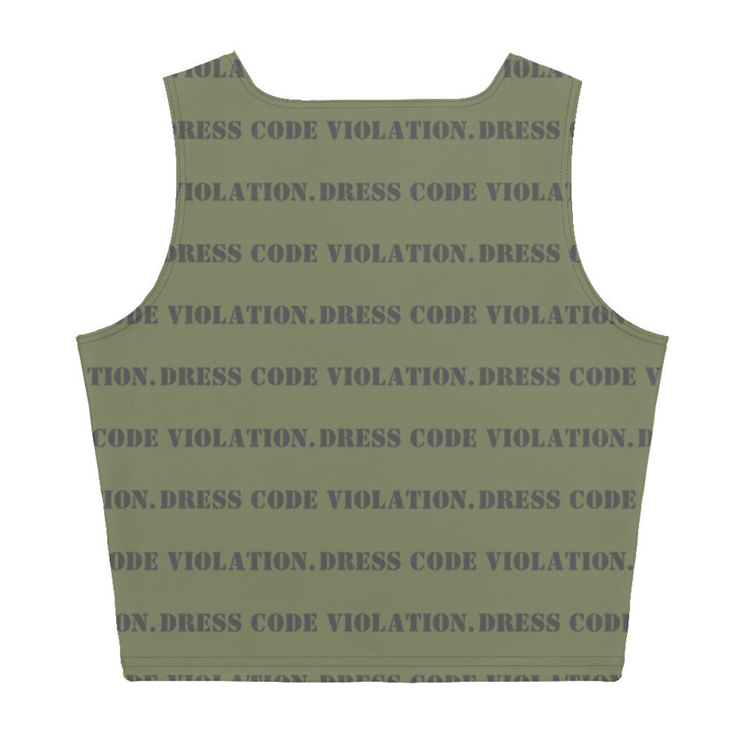Dress Code Violation Crop Tank - Etsy