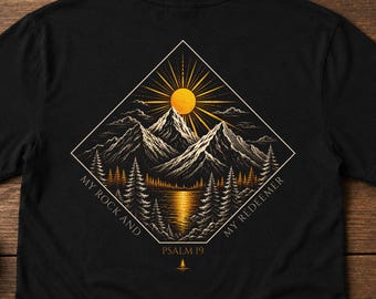Camiseta Deserto, Camiseta Cristã com Estampa, Salmo 19, Camiseta com Versículo Bíblico, Roupa de Fé