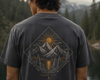 Camiseta Deserto, Camiseta Cristã com Estampa, Isaías 43:19, Camiseta com Versículo Bíblico, Roupa de Fé