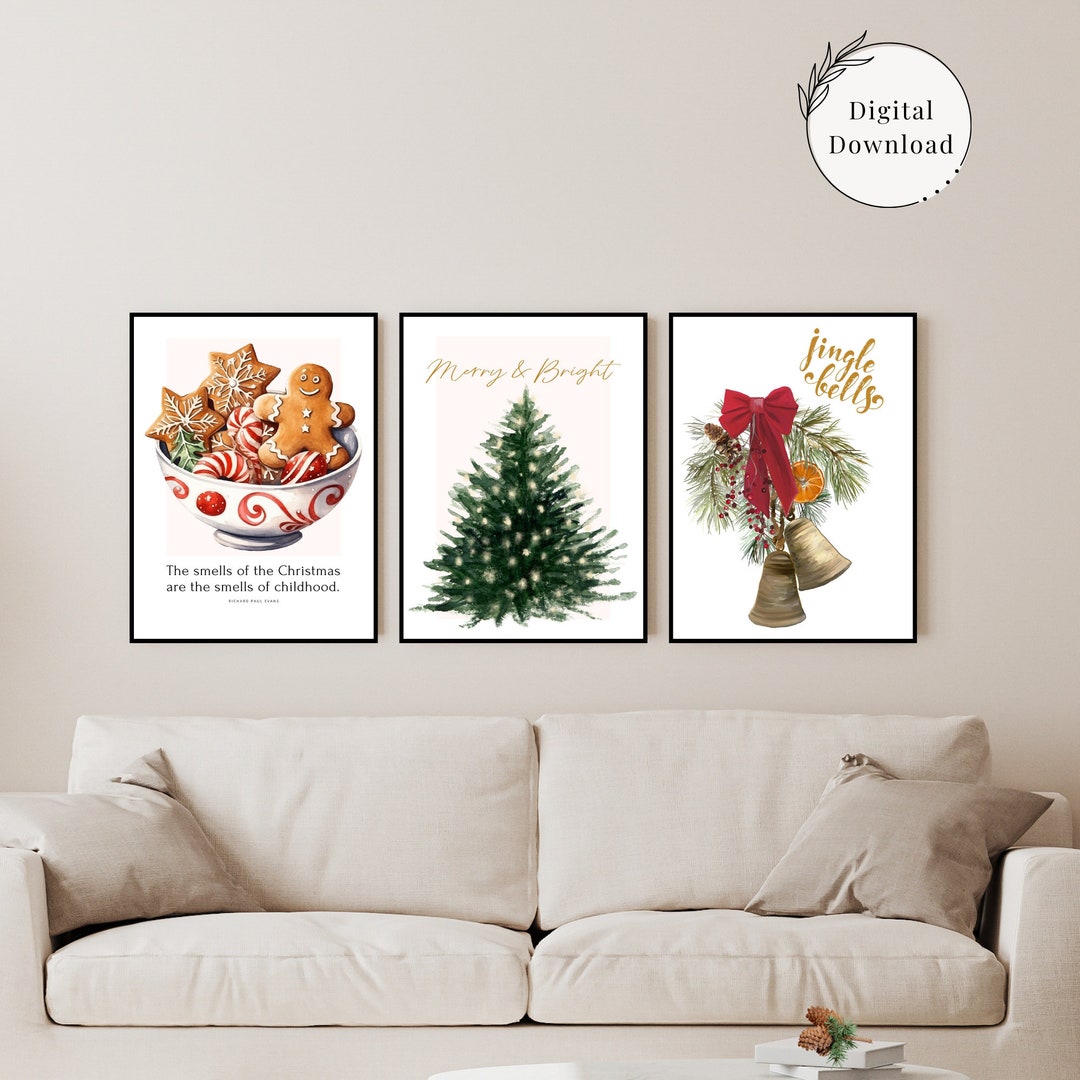 Christmas Prints 3 Christmas Printables Christmas Decor - Etsy
