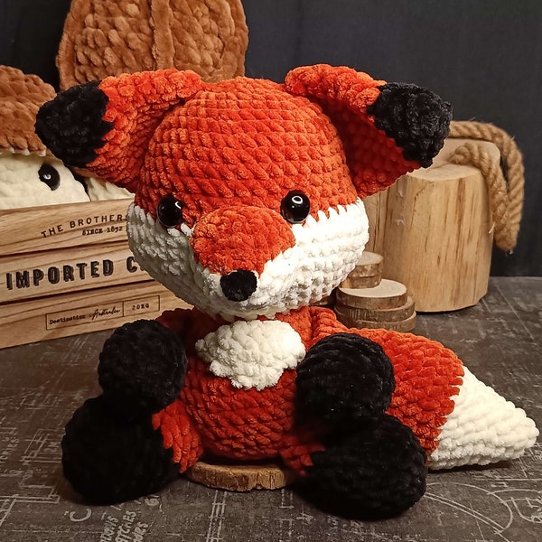 Crochet Plush Toy : Cozy Fox, renard, amigurumi, CozyDuduCraft