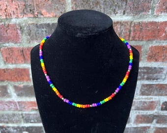Rainbow necklace set
