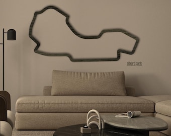 Albert Park F1 Track Map | Wooden Australian Grand Prix Wall Art