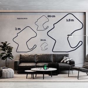 Laguna Seca Houten Kaartcircuit | Meesterlijk ontworpen racebaan - Echt F1-artefact voor autosportliefhebbers in verschillende maten