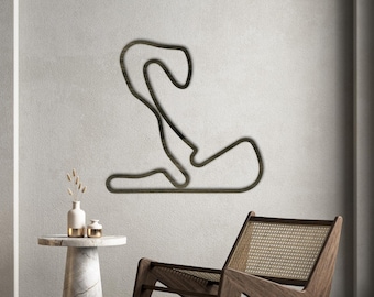 Zandvoort Circuit Wooden Wall Art | Dutch GP F1 Track Map