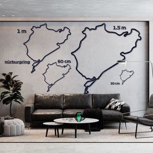 Nürburgring F1 Wooden Map Circuit Collection | Artfully Crafted, Unique Personalized | Genuine F1 Keepsake in Diverse Sizes and Colors