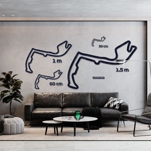 Monaco gp Holz Landkartenkollektion | präzisionsgefertigte Spuren | Echte Rennsport-Memorabilia in verschiedenen Größen und Farben