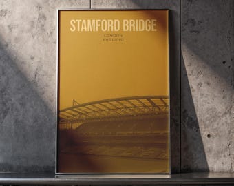Vintage Sepia Football Stadium Art Print, Gift for Fan