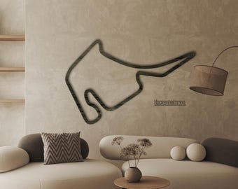 Hockenheimring Wooden F1 Track Art | German Grand Prix Circuit Decor