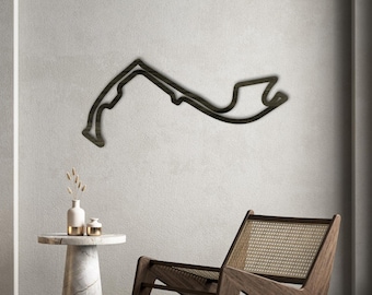 Monaco F1 Circuit Wall Art | Wooden Formula 1 Track Map
