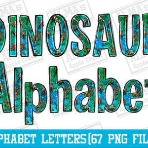 Dinosaur alphabet bundle png, Dinosaur doodle letters png, Dinosaur letters png, Alphabet Letters png, sublimate designs download
